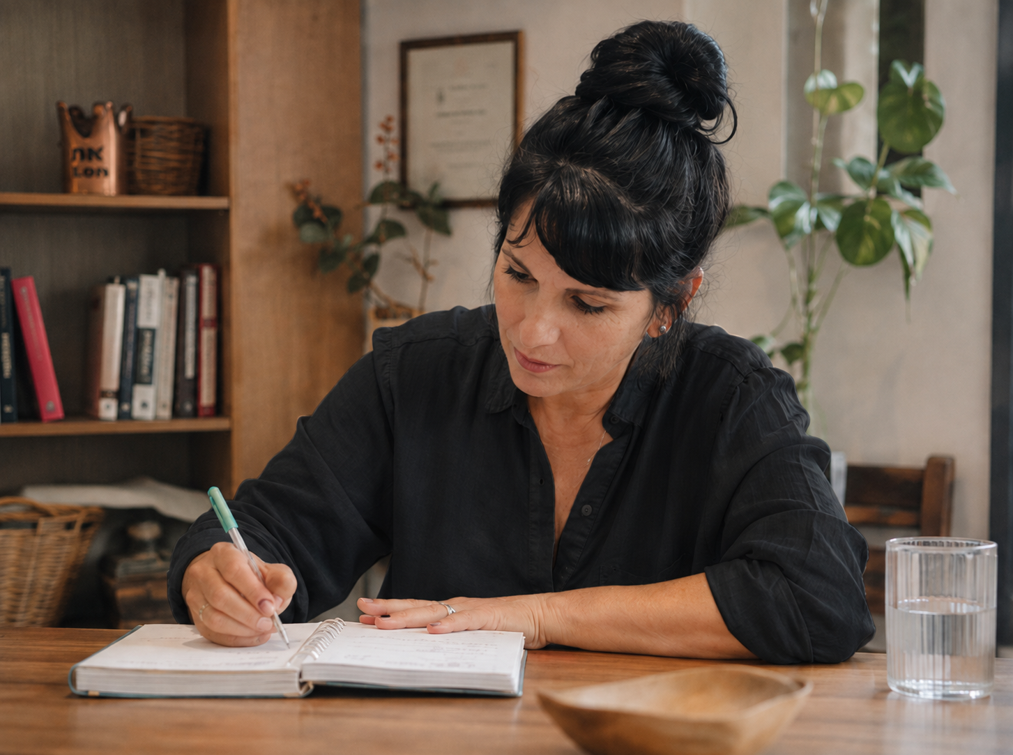 רותי רבינוביץ׳ כותבת ביומן בקליניקה בהרצליה